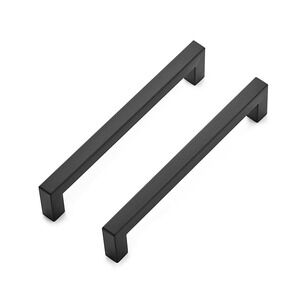 Square Cabinet Handles Matte Black‎  Drawer Cabinet Hardware Handles
